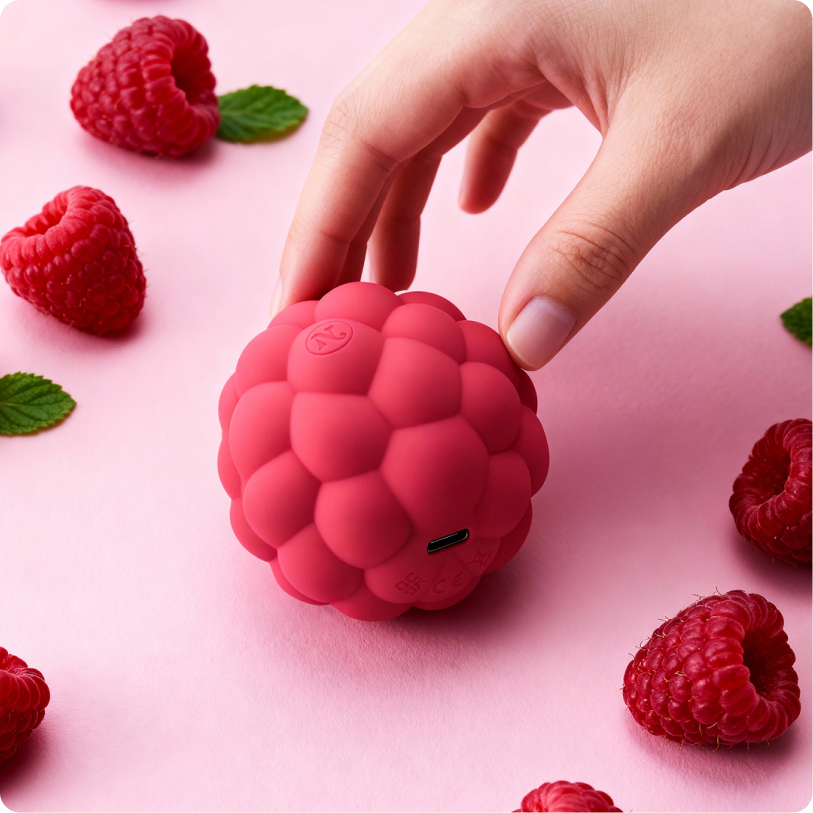 Berri Clitoral Vibrator (Raspberry) — rhythmic tapping